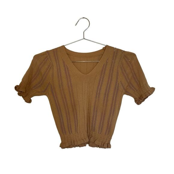 Knit Crop Shirt - Picture 1 of 5